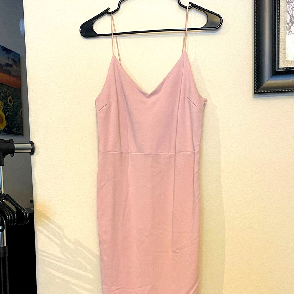 Pink Midi Dress. Size Large.